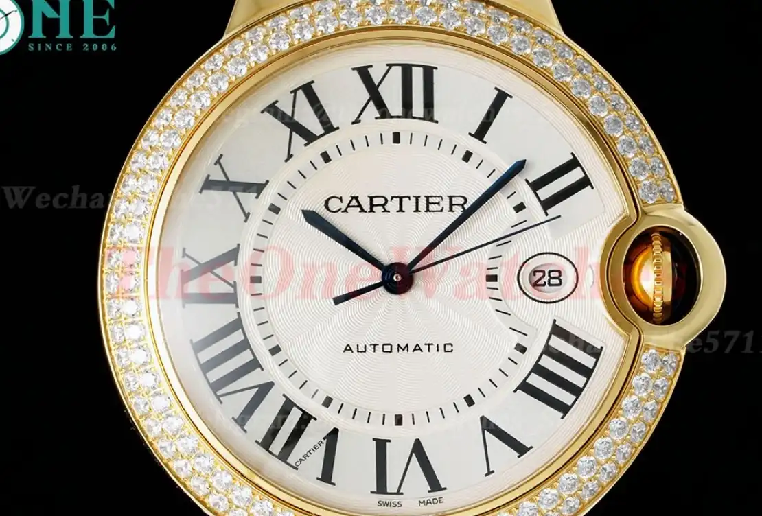 Ballon Bleu De Cartier 42mm Dia YG LE White Dial AF A2824