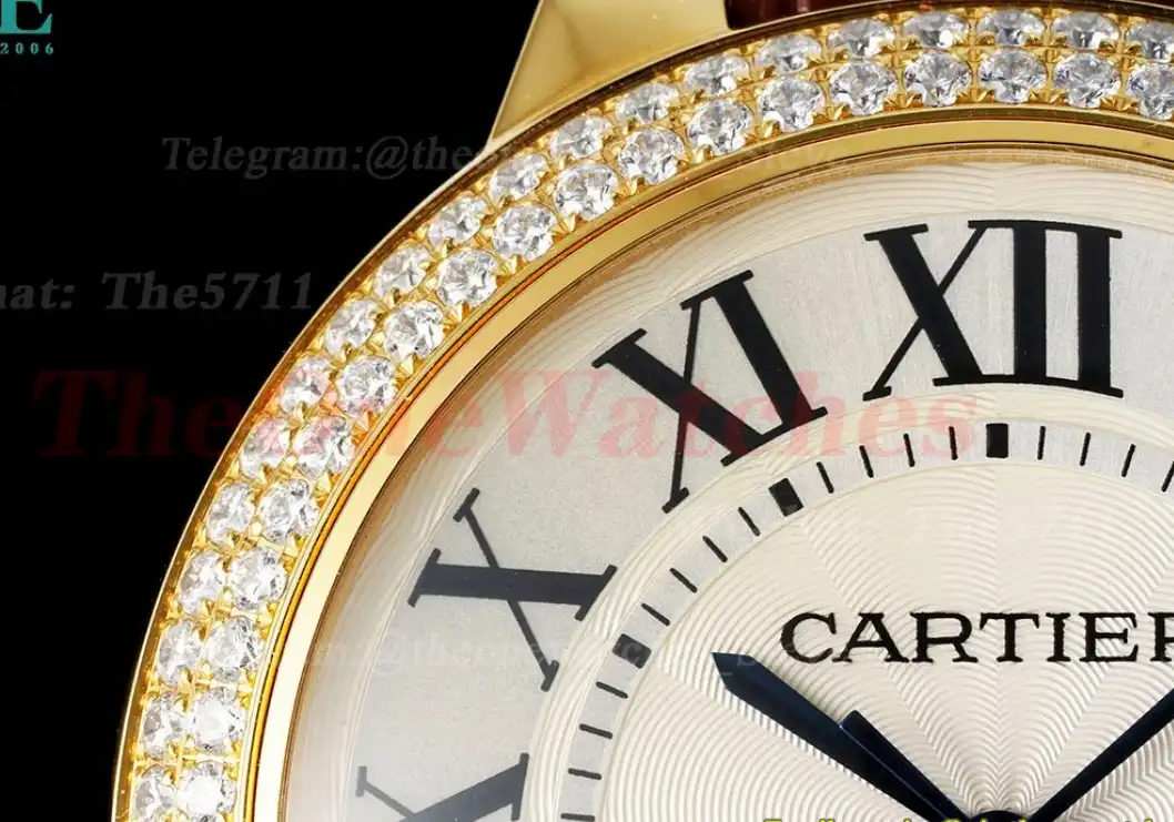 Ballon Bleu De Cartier 42mm Dia YG LE White Dial AF A2824