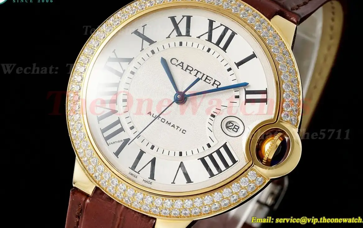 Ballon Bleu De Cartier 42mm Dia YG LE White Dial AF A2824