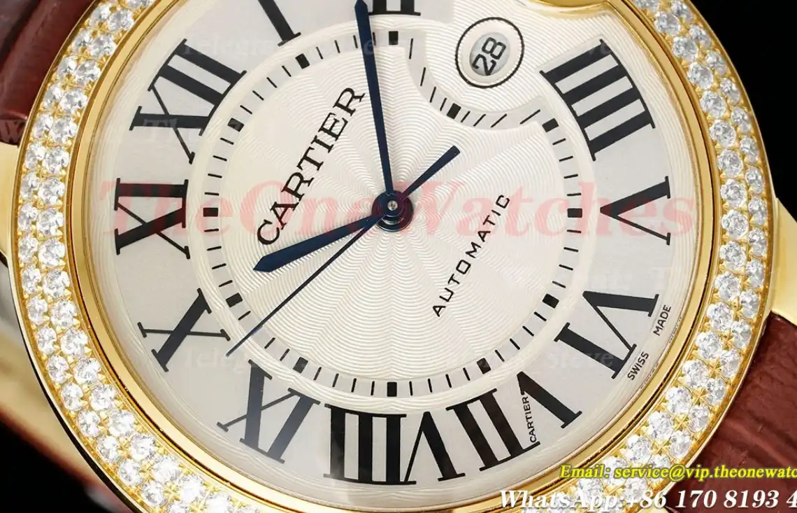 Ballon Bleu De Cartier 42mm Dia YG LE White Dial AF A2824