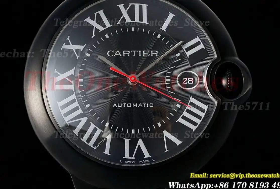 Ballon Bleu De Cartier 42mm DLC LE Black Dial AF A2824