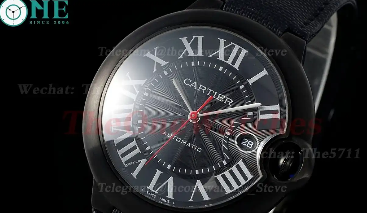 Ballon Bleu De Cartier 42mm DLC LE Black Dial AF A2824