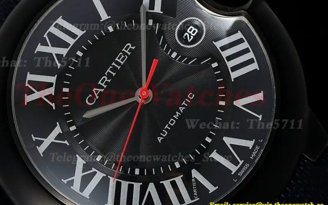 Ballon Bleu De Cartier 42mm DLC LE Black Dial AF A2824