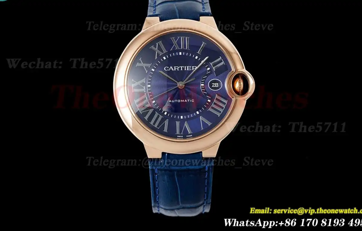 Ballon Bleu De Cartier 42mm RG LE Blue Dial AF A2824