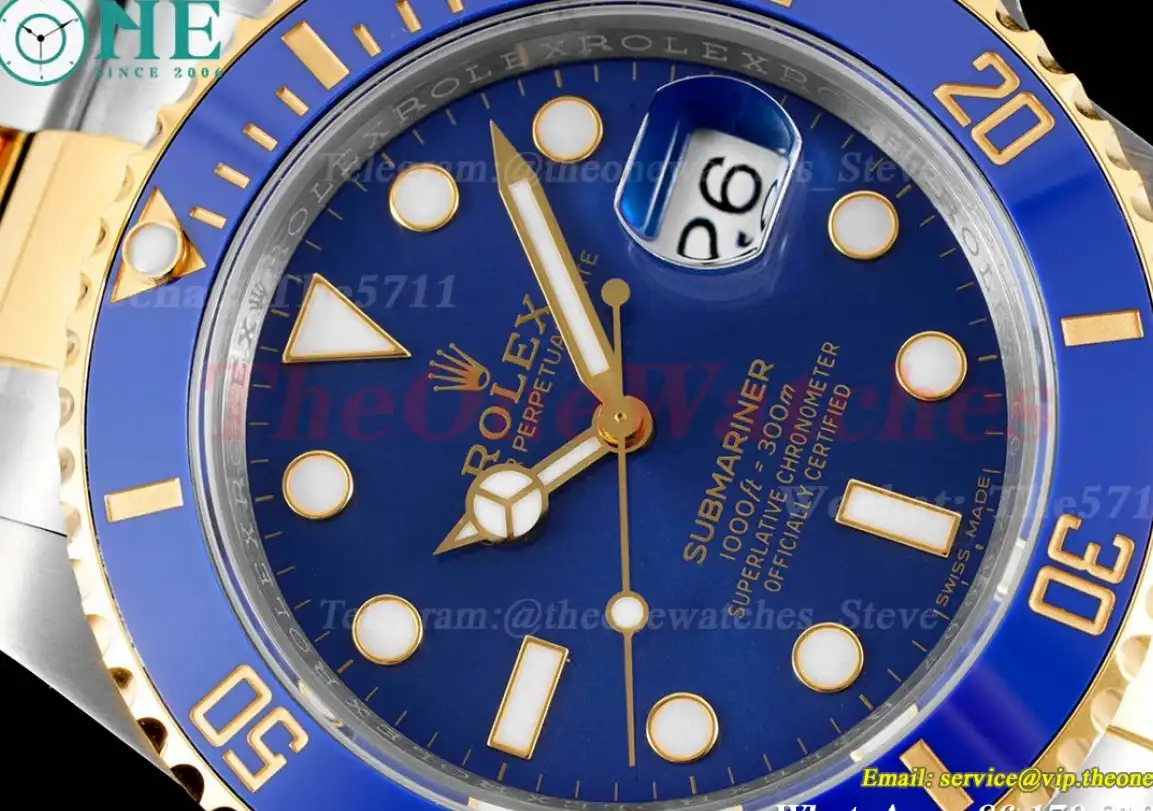 Submariner 116613LB Bluesy 40mm 904L YG SS Blue VSF VS3135