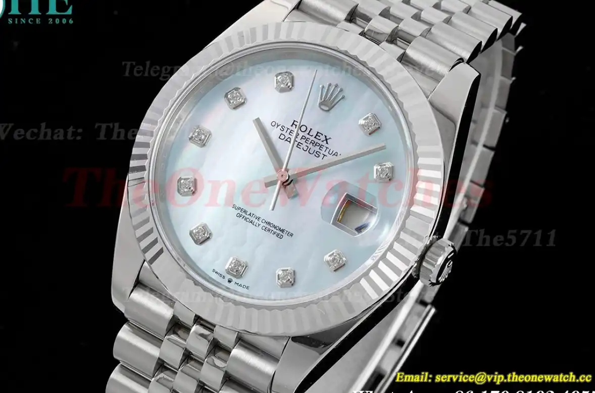 Datejust 126334 41mm Jubilee Flt 904L SS SS Mop Dial King VR3235