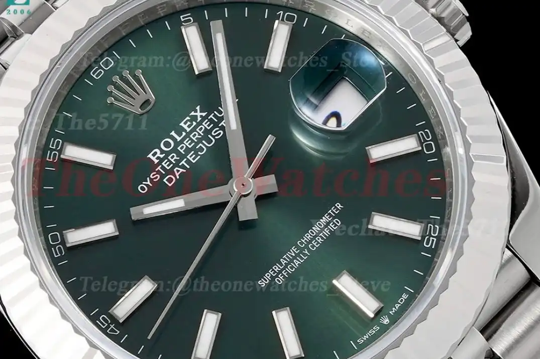 Datejust 126334 41mm Jubilee Flt 904L SS SS Green Dial King VR3235