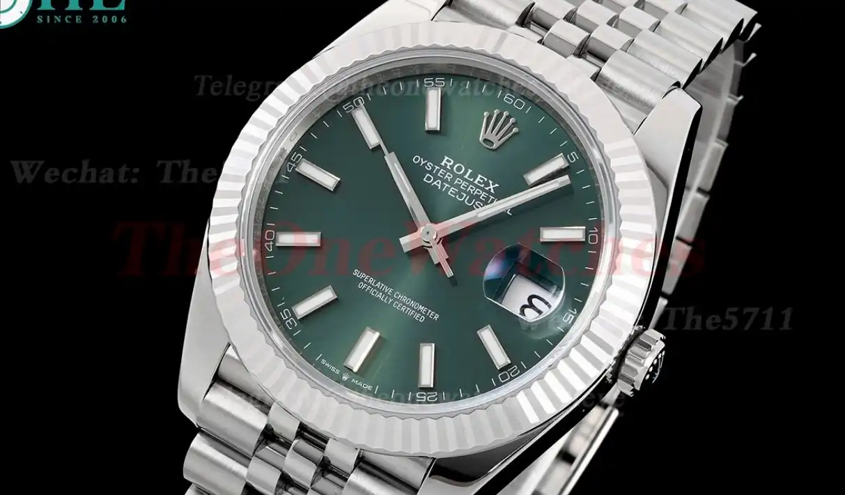 Datejust 126334 41mm Jubilee Flt 904L SS SS Green Dial King VR3235