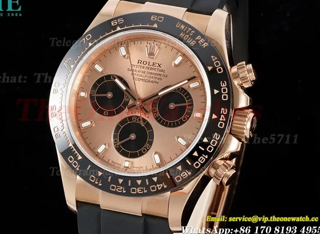 Daytona 116515 40mm RG RU Champagne Dial QF SH4130 V3(Gain Weight)