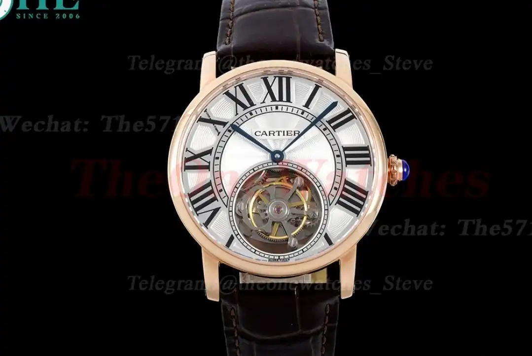 Rotonde De Cartier 40mm RG LE White Textured Dial BLSF Tourb