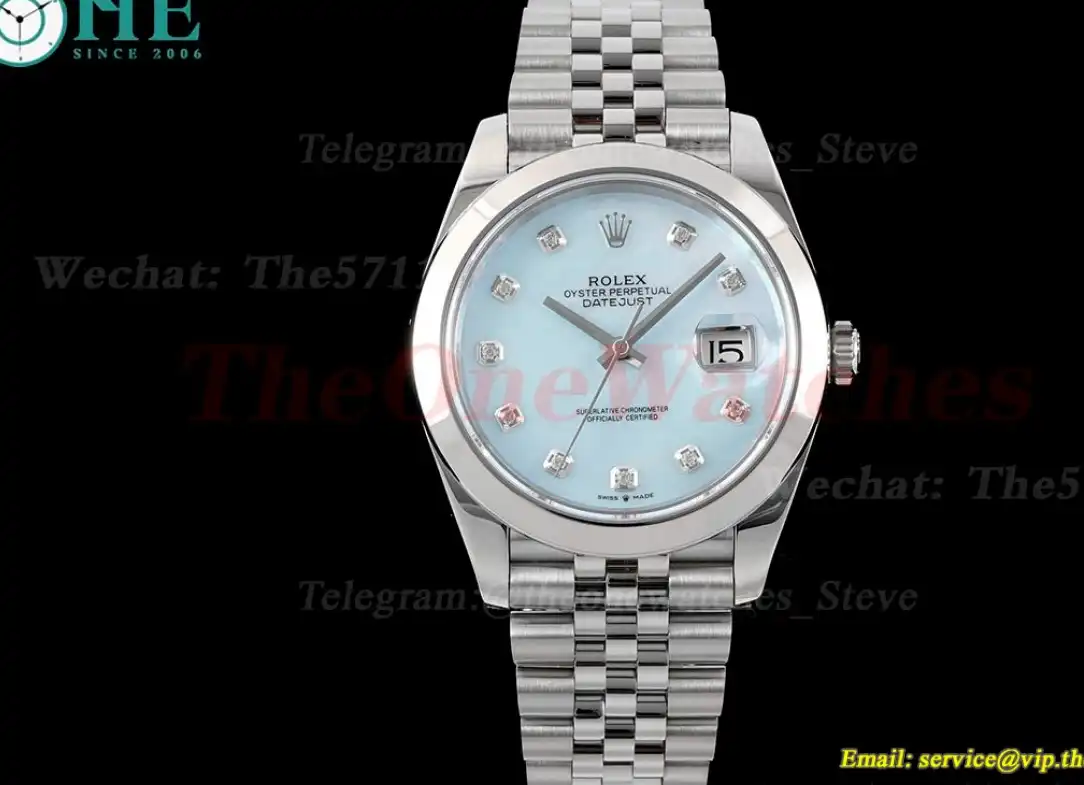 Datejust 126300 41mm Jubilee 904L SS SS Mop Dial King VR3235