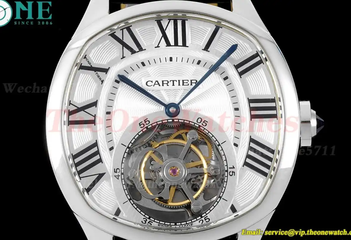 Drive De Cartier 40mm SS LE White Textured Dial BLSF Tourb