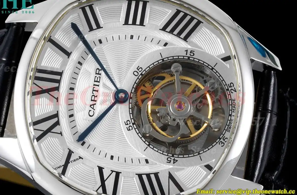 Drive De Cartier 40mm SS LE White Textured Dial BLSF Tourb