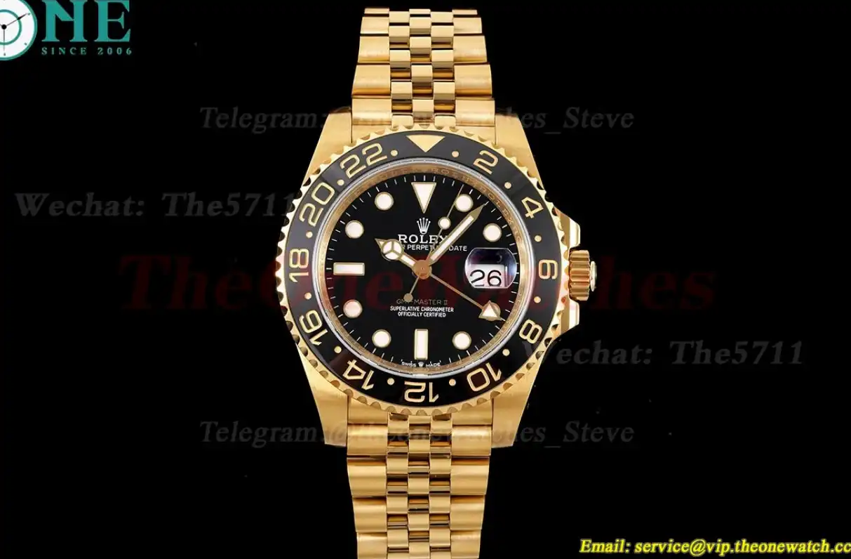 GMT Master II 126718 GRNR Jub YG YG Black Dial APF VR3285