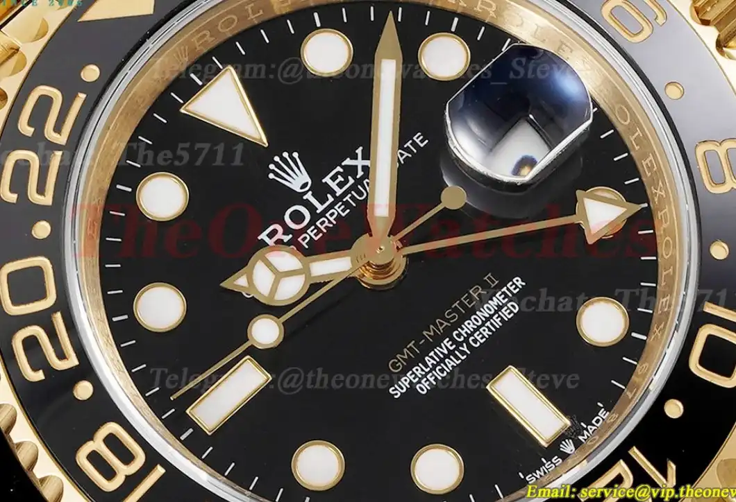 GMT Master II 126718 GRNR Jub YG YG Black Dial APF VR3285