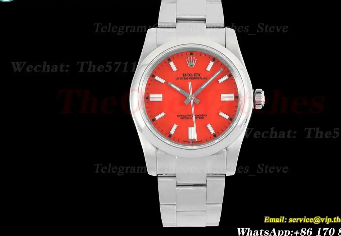 Oyster Perpetual 126000 36mm SS SS Red Stk KRF A2824