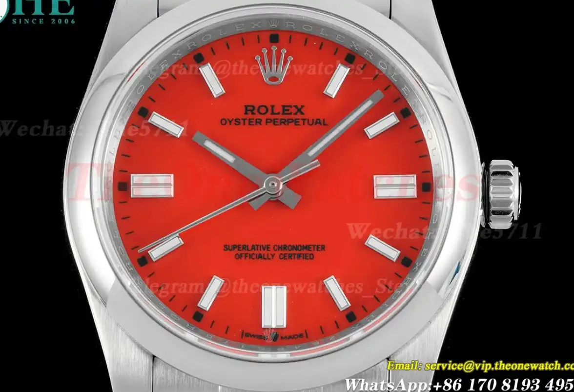 Oyster Perpetual 126000 36mm SS SS Red Stk KRF A2824