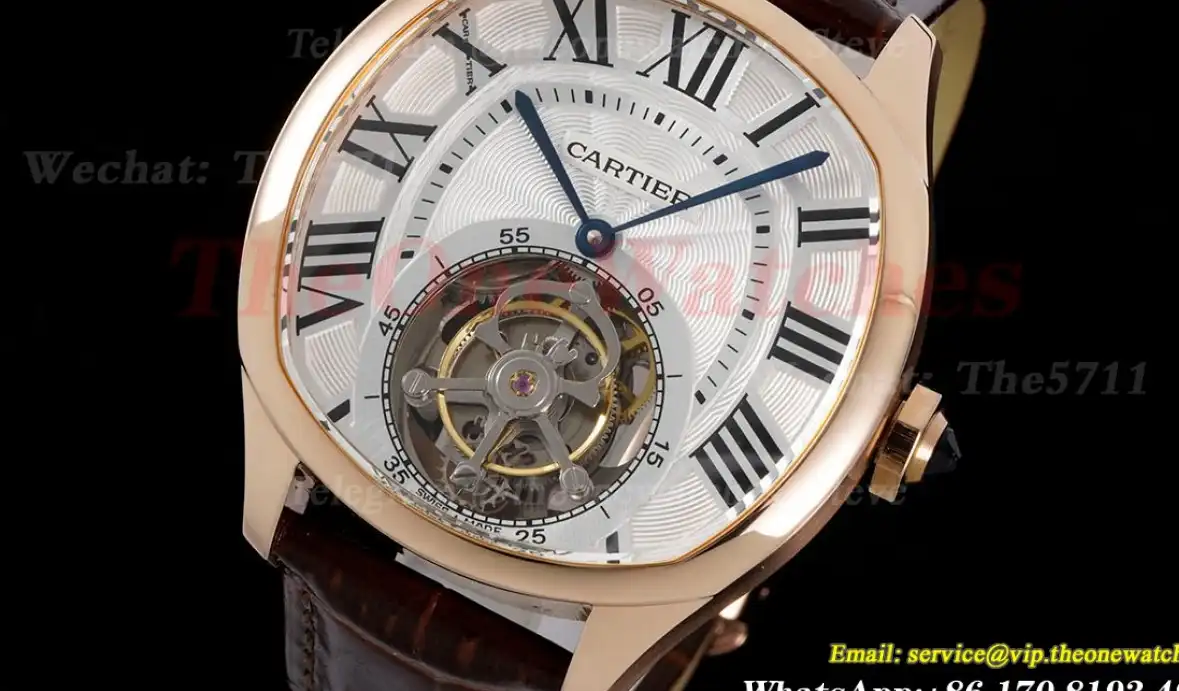 Drive De Cartier 40mm RG LE White Textured Dial BLSF Tourb