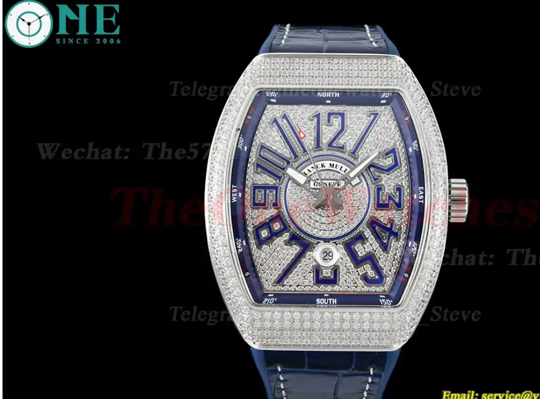 Vanguard Mens V45 SS LE Diamonds Dial ABF A2824