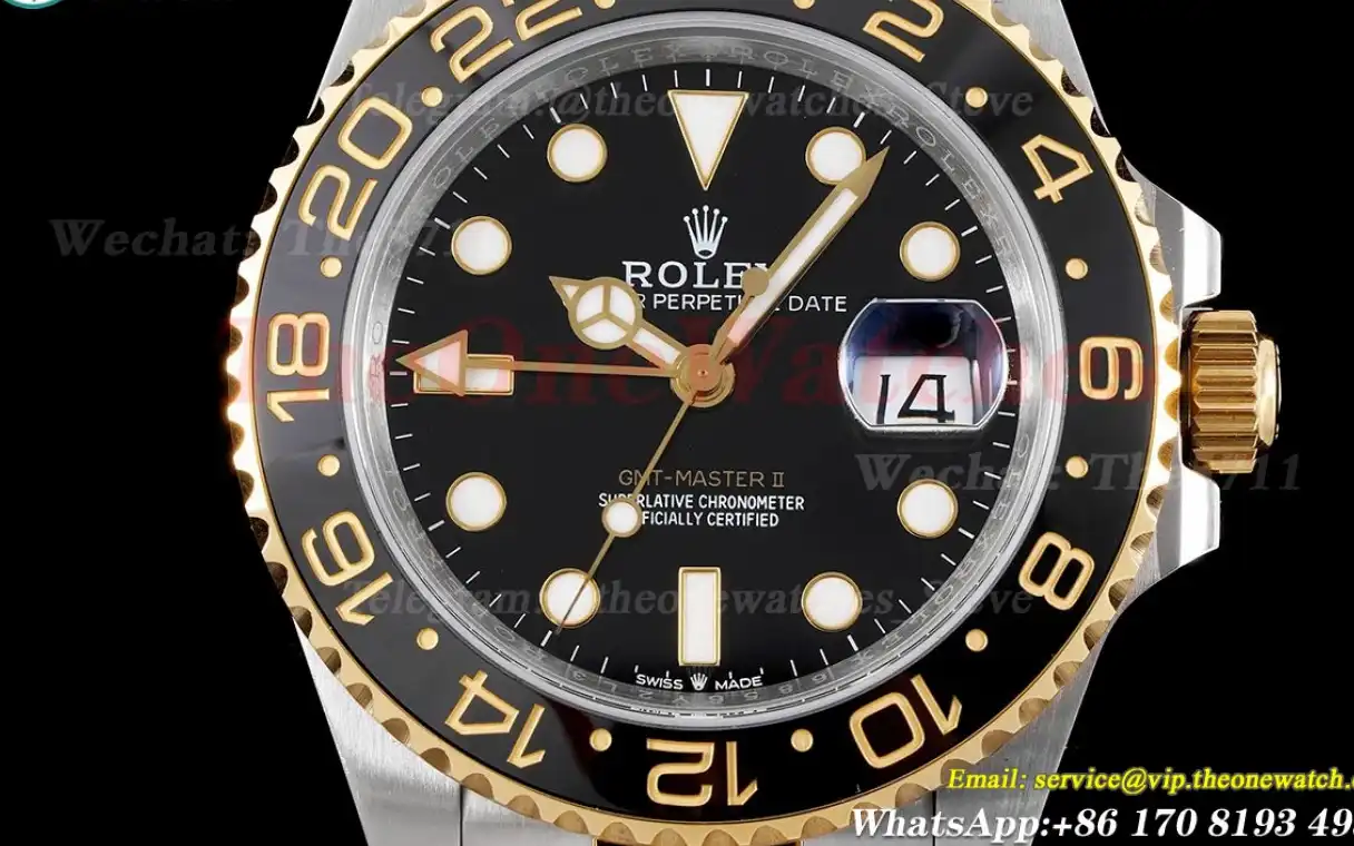 GMT Master II 126713 GRNR Jub SS YG Black Dial APF VR3285