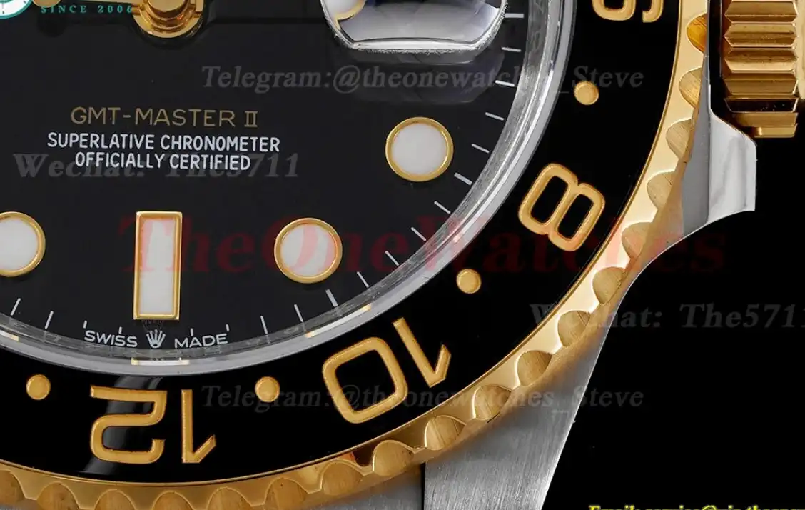 GMT Master II 126713 GRNR Jub SS YG Black Dial APF VR3285