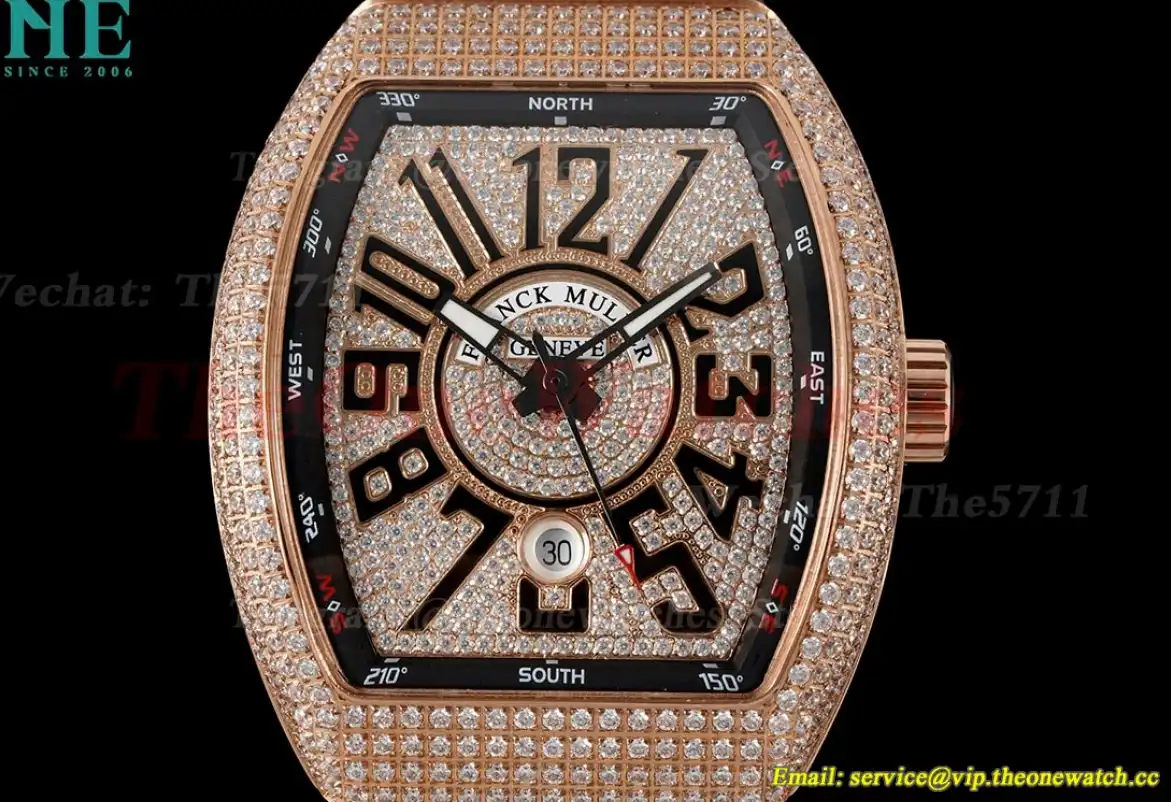 Vanguard Mens V45 RG LE Diamonds Dial ABF A2824