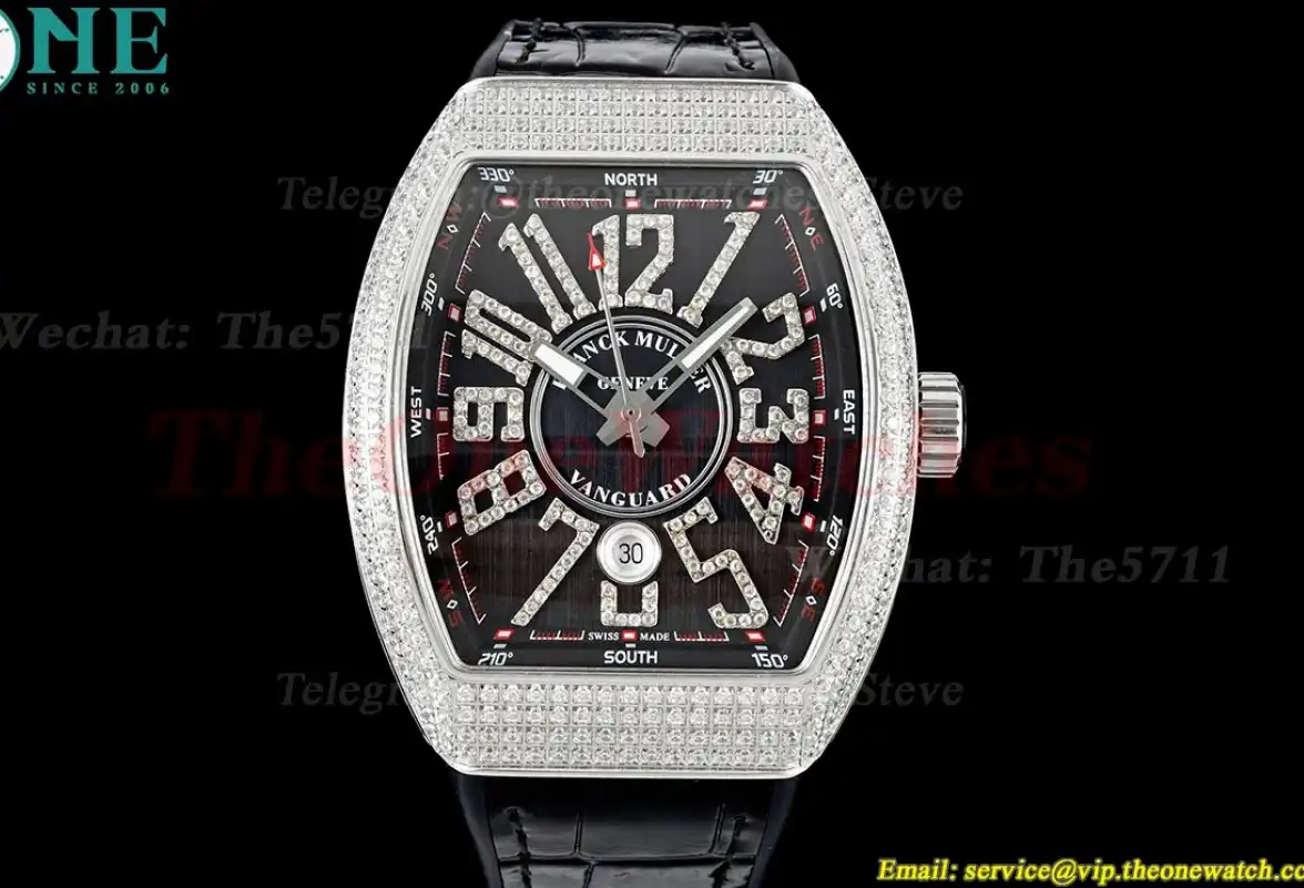 Vanguard Mens V45 SS LE Diamonds Dial ABF A2824