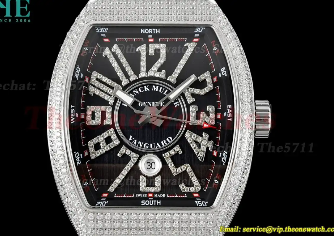 Vanguard Mens V45 SS LE Diamonds Dial ABF A2824