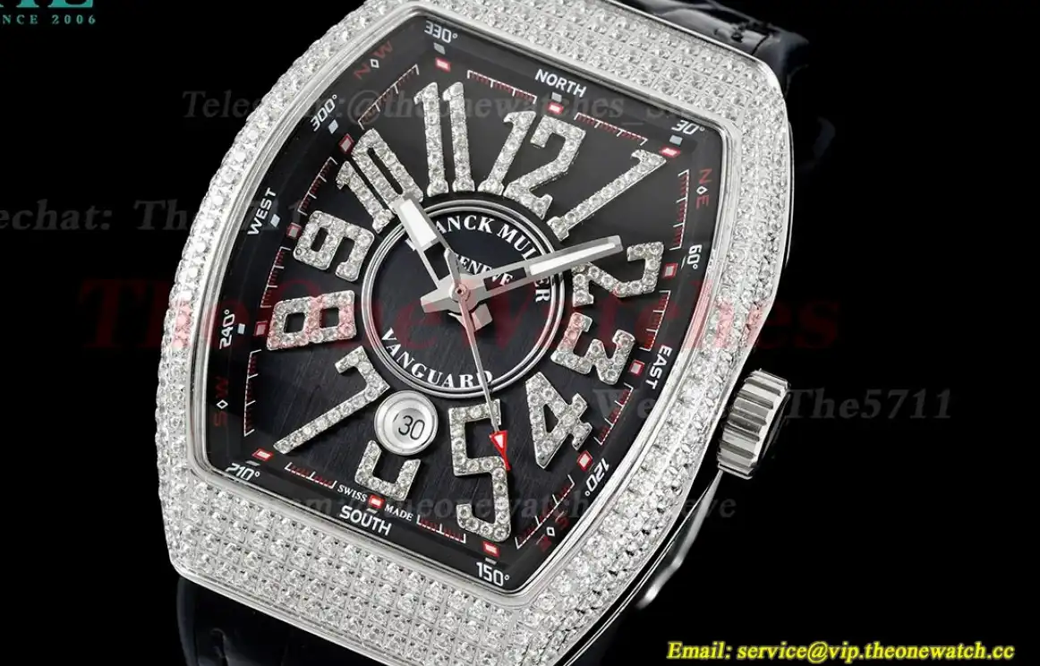 Vanguard Mens V45 SS LE Diamonds Dial ABF A2824