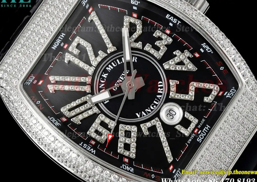 Vanguard Mens V45 SS LE Diamonds Dial ABF A2824