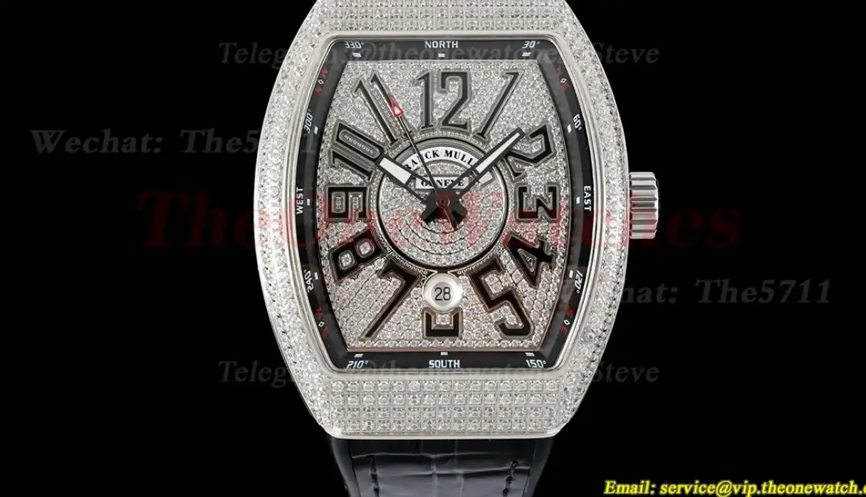 Vanguard Mens V45 SS LE Diamonds Dial ABF A2824