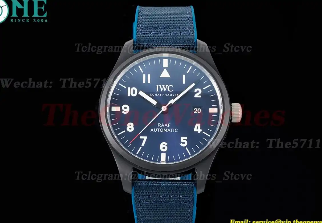 Pilot IW328101 Edition 'Royal Australian Air Force' Cer NY Blue Num 41mm M+F A2892