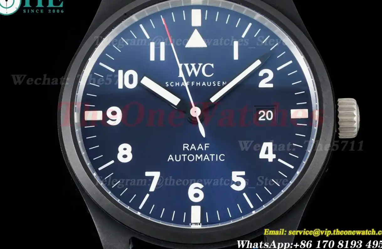 Pilot IW328101 Edition 'Royal Australian Air Force' Cer NY Blue Num 41mm M+F A2892