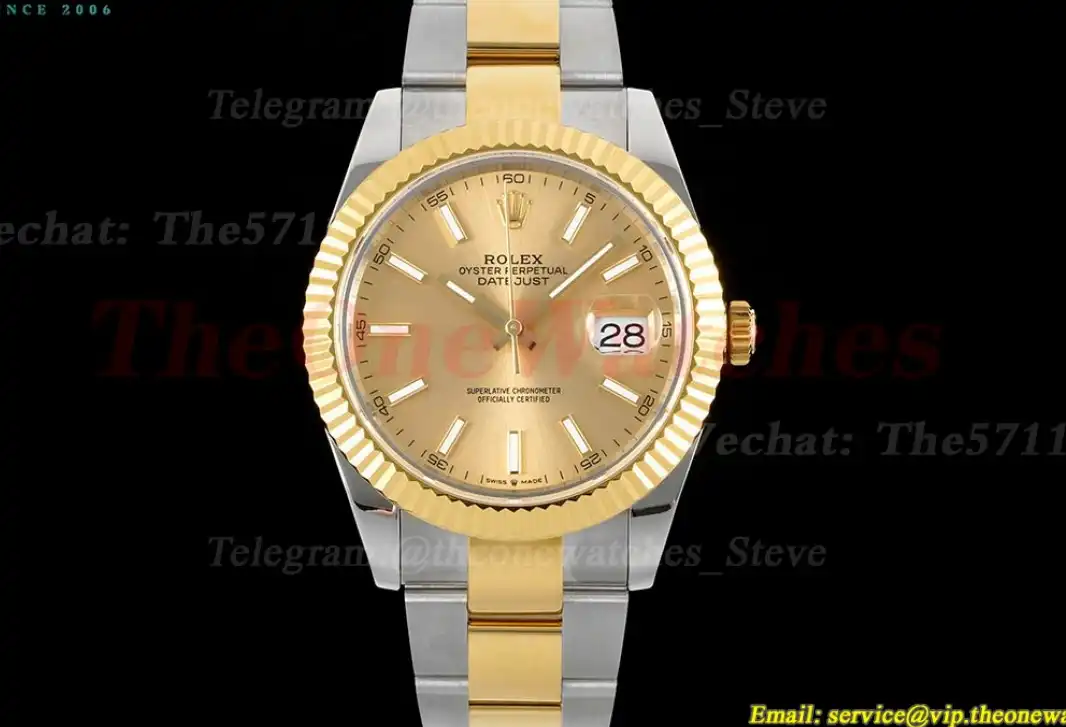 Datejust 126333 41MM Oyster 904L Gold Stk YG SS GMF VR3235