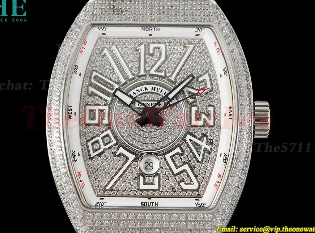 Vanguard Mens V45 SS LE Diamonds Dial ABF A2824