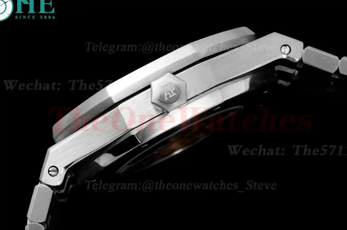 Royal Oak Fake tourbillon SS SS Black Stk ABF A23J(Erotic)