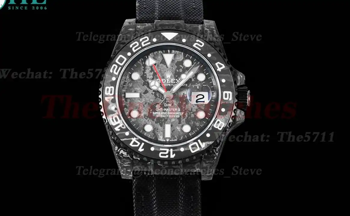 GMT Master II DIW Carbon NY Black Textured Dial VSF VR3186