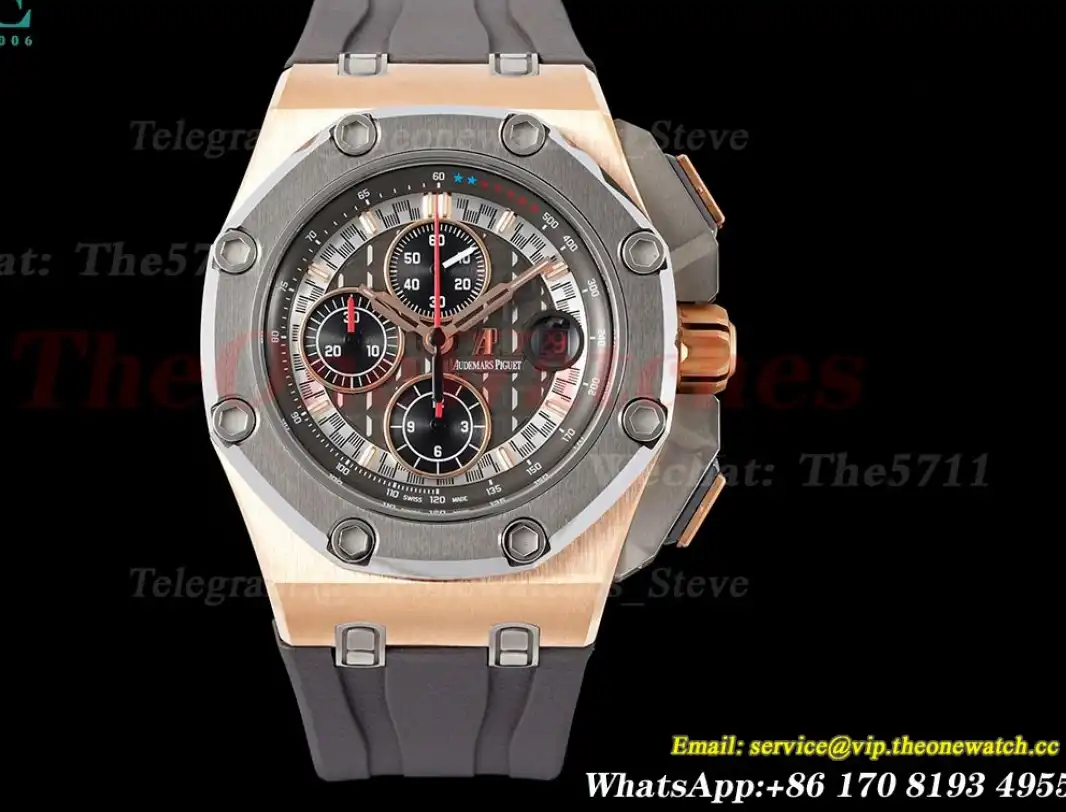 Royal Oak Offshore 44mm Michael Schumacher RG RU Grey Black JJF A3126