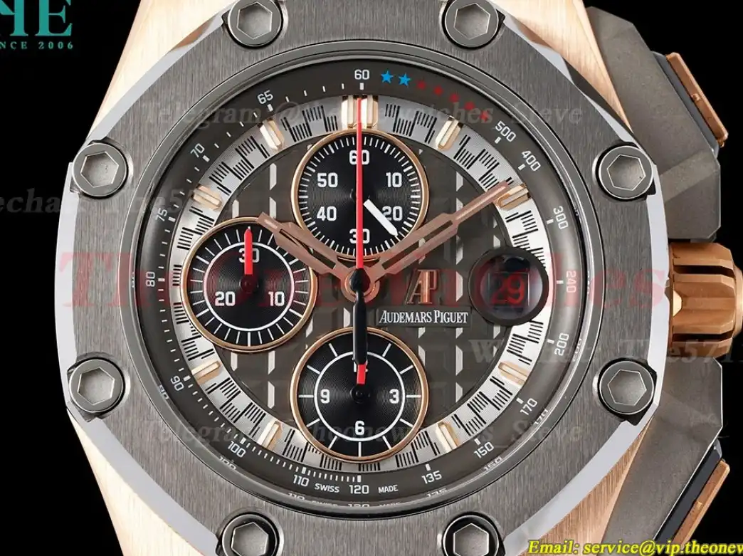 Royal Oak Offshore 44mm Michael Schumacher RG RU Grey Black JJF A3126