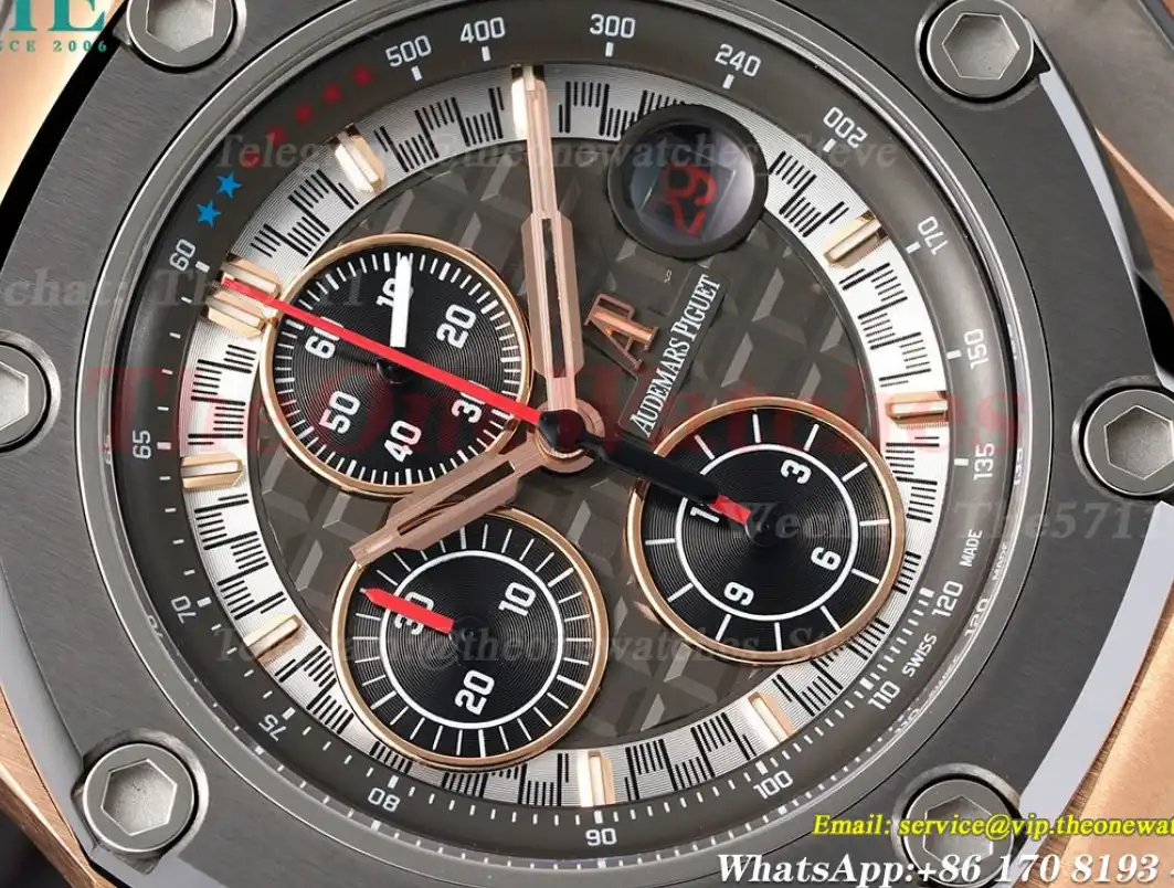 Royal Oak Offshore 44mm Michael Schumacher RG RU Grey Black JJF A3126