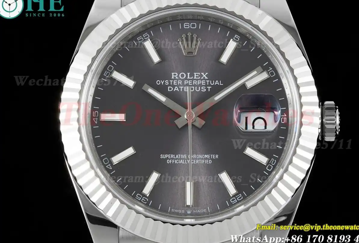 Datejust 126334 41mm Jubilee SS SS Grey Dial JVS VR3235