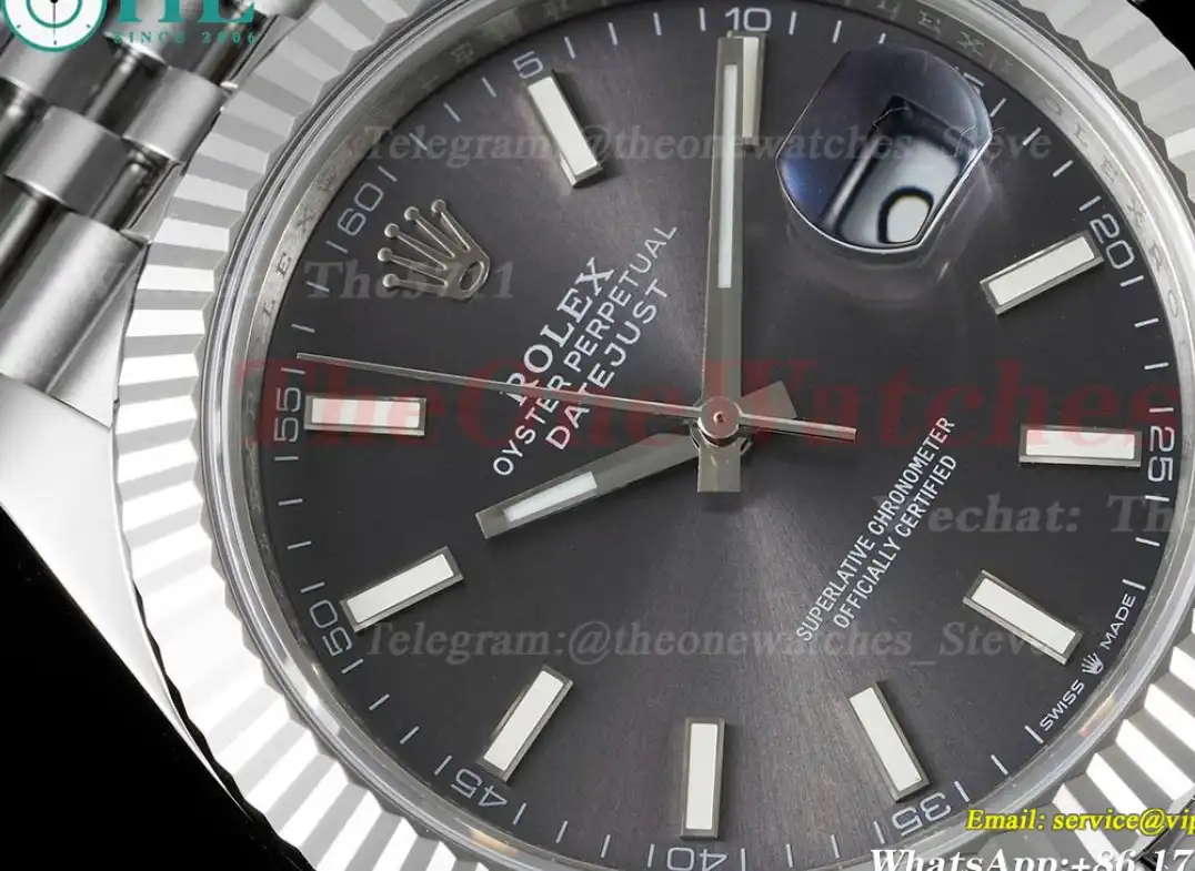 Datejust 126334 41mm Jubilee SS SS Grey Dial JVS VR3235