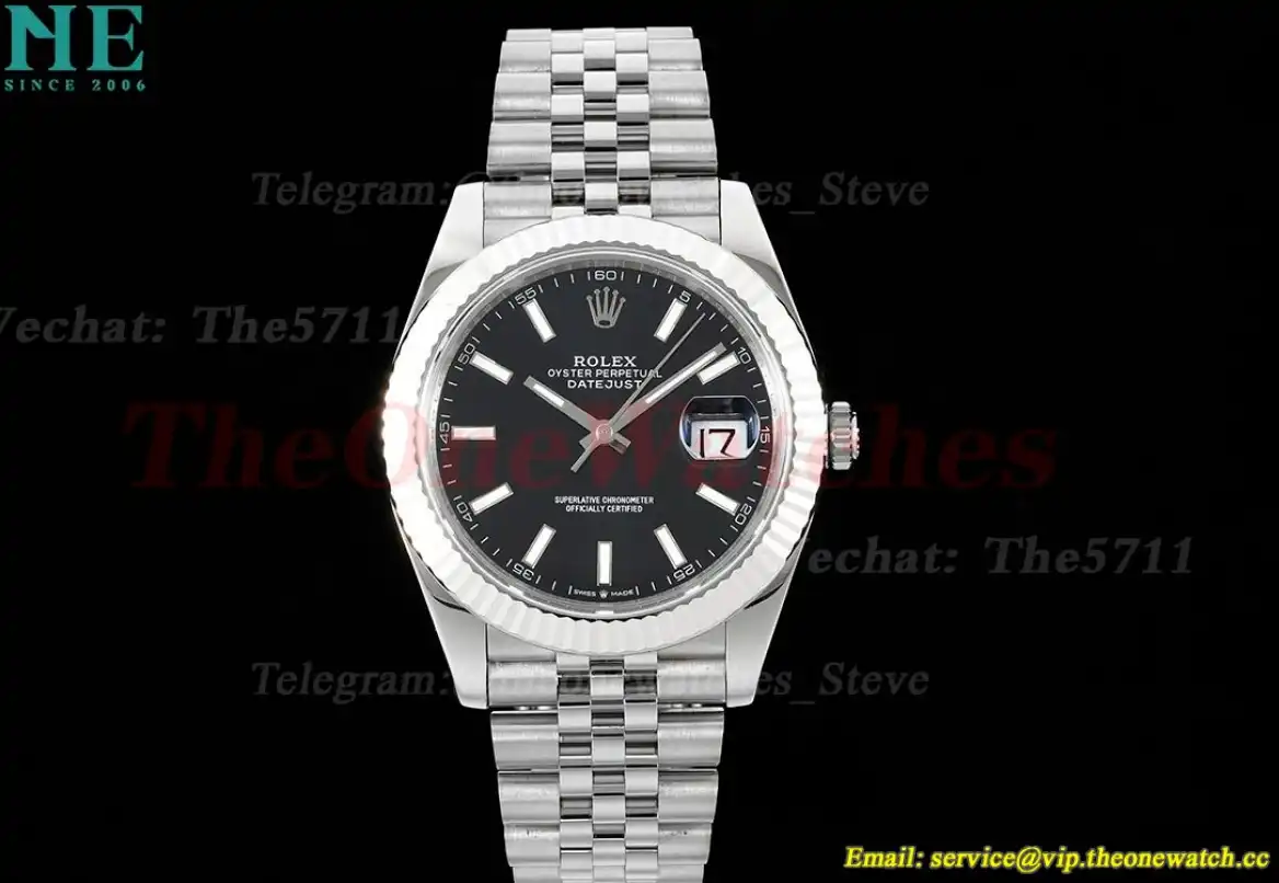 Datejust 126334 41mm Jubilee SS SS Black Dial JVS VR3235