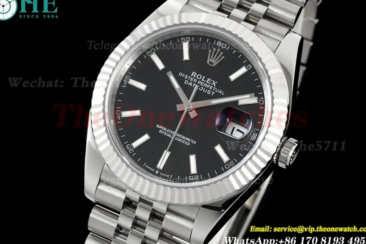 Datejust 126334 41mm Jubilee SS SS Black Dial JVS VR3235