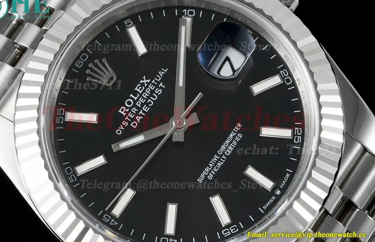 Datejust 126334 41mm Jubilee SS SS Black Dial JVS VR3235