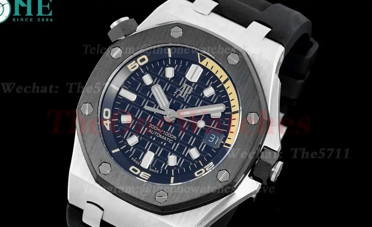 Royal Oak Offshore Diver 15720 42mm Ceramic Bezel SS RU Black Stk IPF A4308