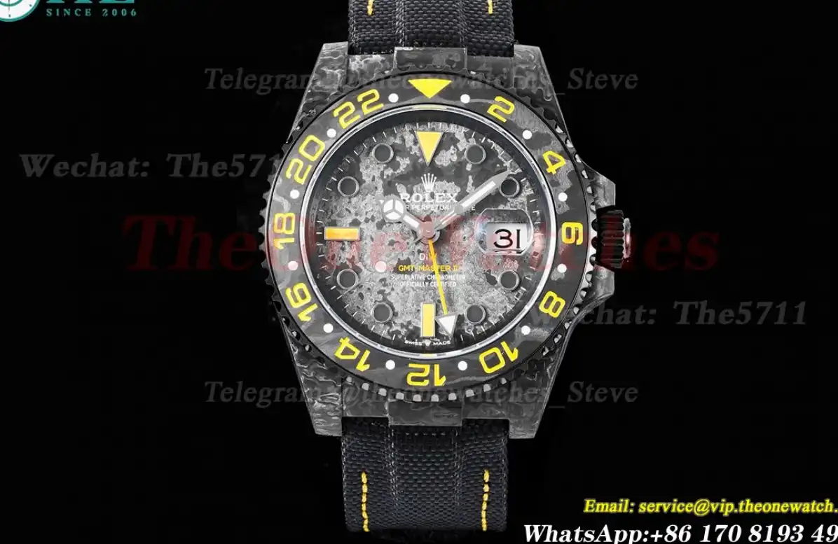 GMT Master II DIW Carbon NY Black Textured Dial VSF VR3186