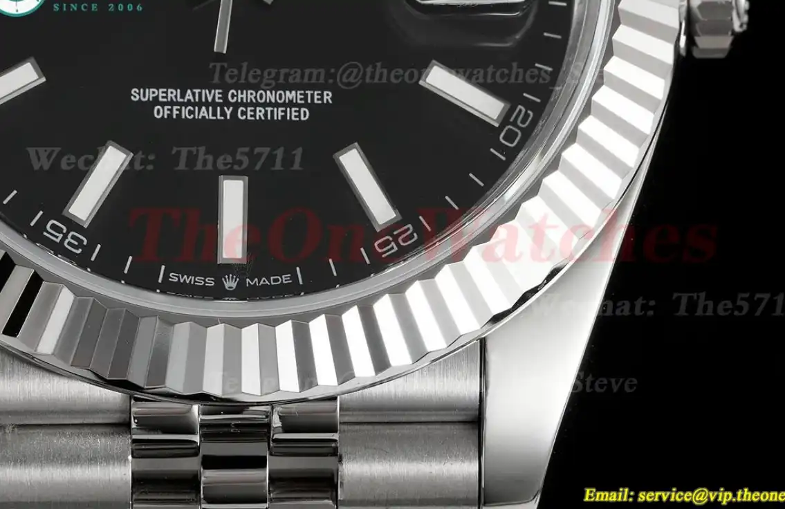 Datejust 126334 41mm Jubilee SS SS Black Dial JVS VR3235