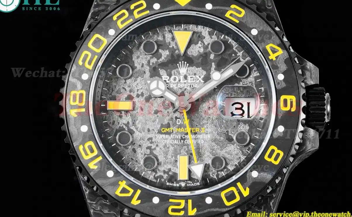 GMT Master II DIW Carbon NY Black Textured Dial VSF VR3186