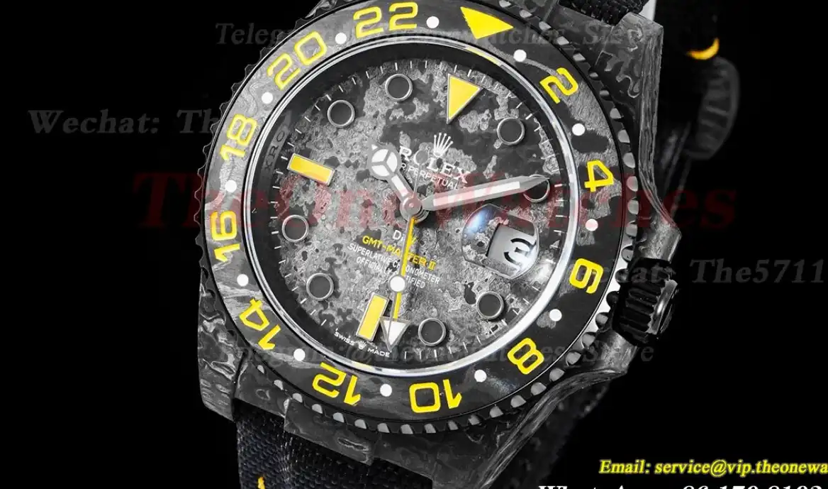 GMT Master II DIW Carbon NY Black Textured Dial VSF VR3186